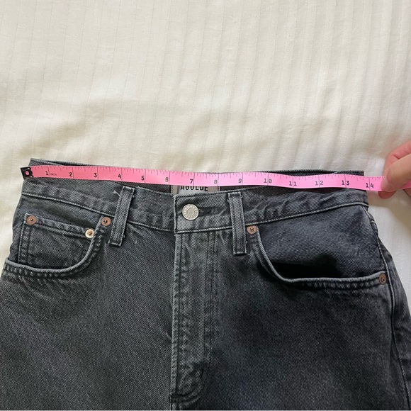 Agolde High Rise Vintage Boot Cut Jean in Percolate Washed Black size 26 - Picture 9 of 16